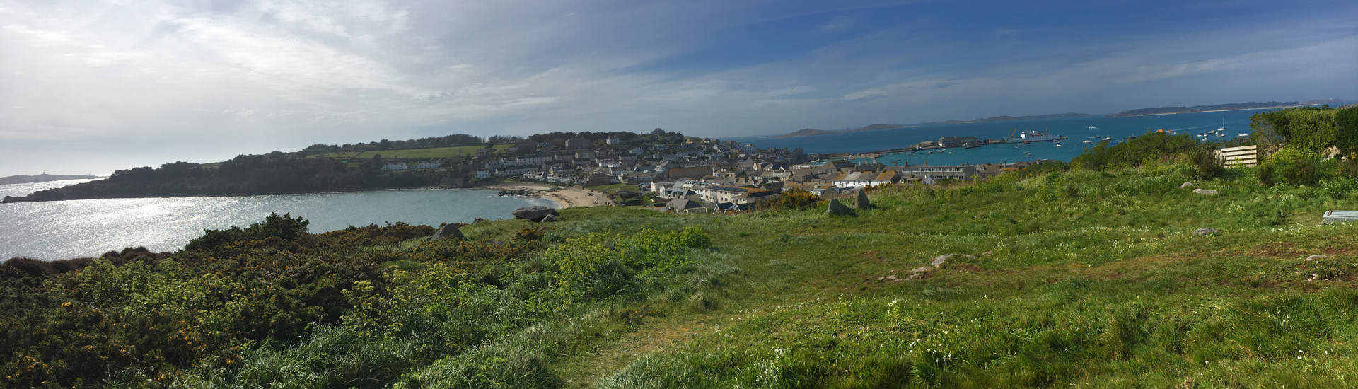 Fabulous view from near 'Leumeah' of the Isles of Scilly